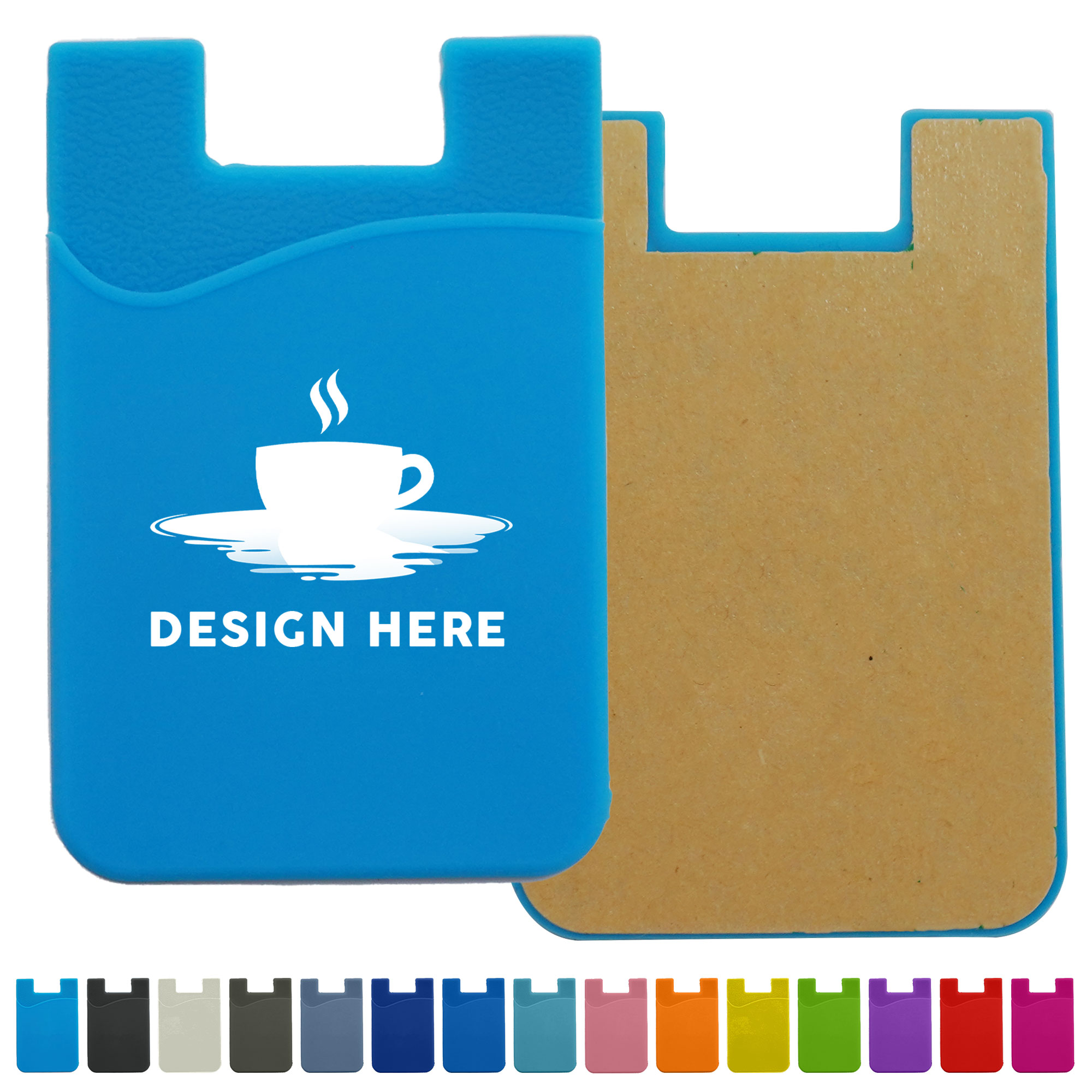 MOQ 20 Silicone Cell Phone Credit Card Wallet Stick