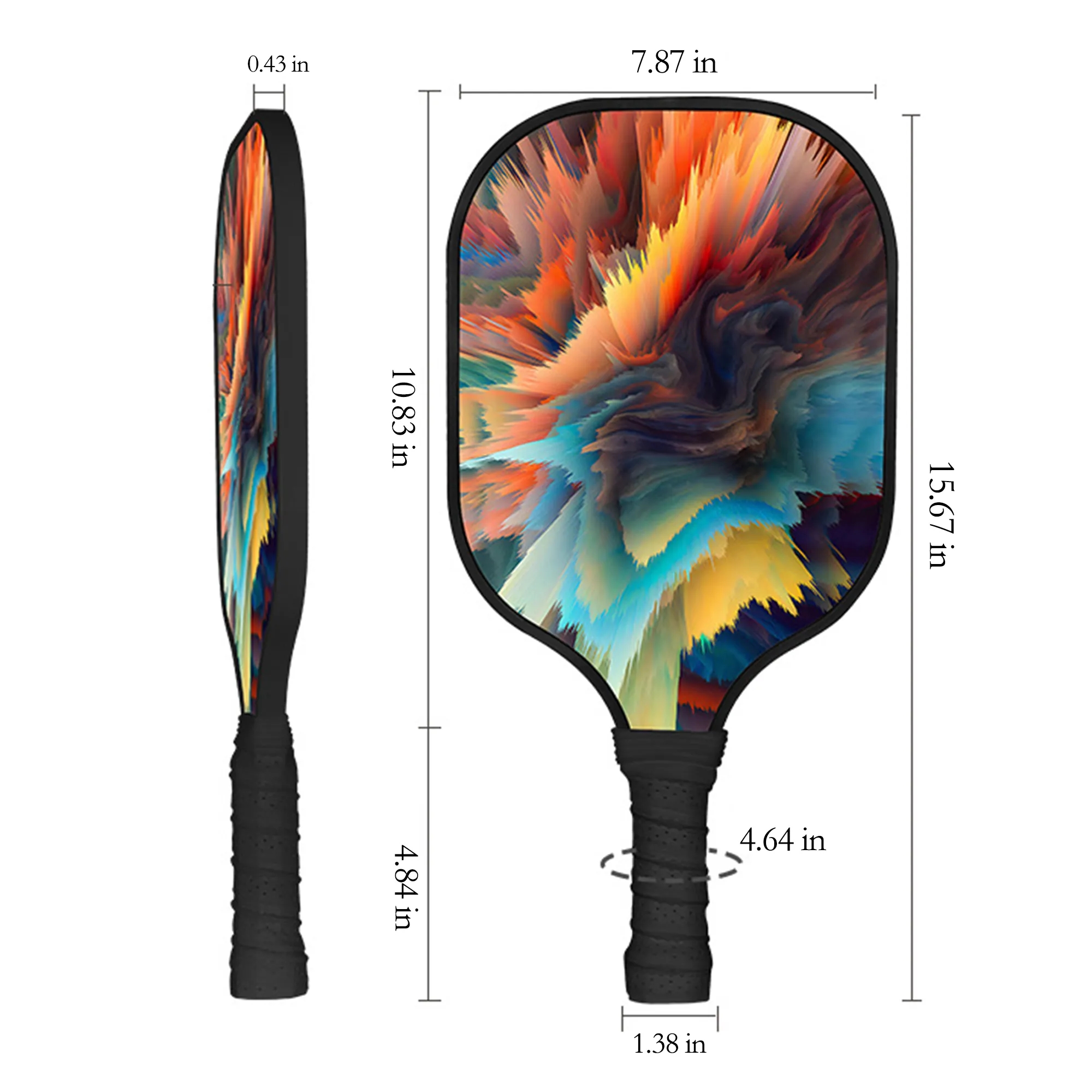 Full Color Pickleball Paddle Set 4