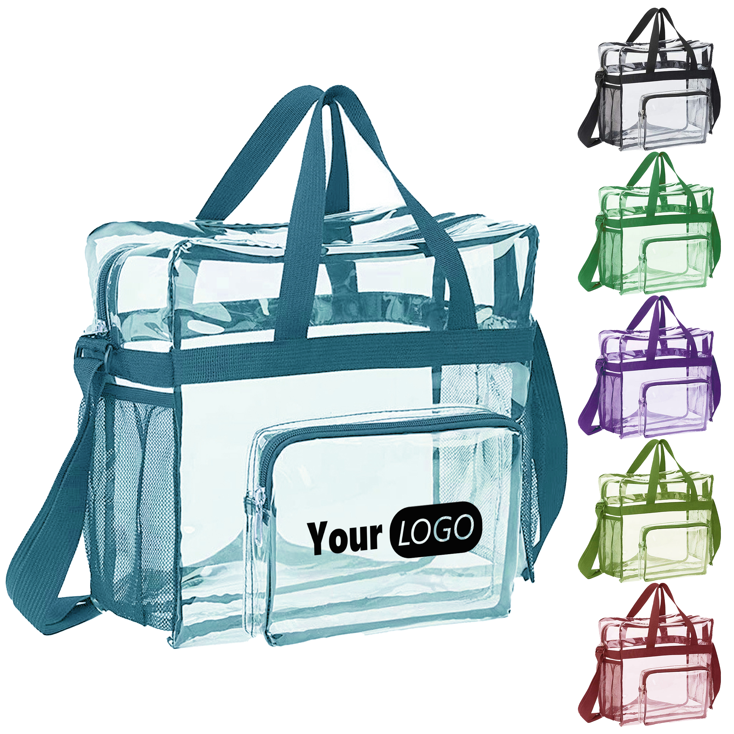 Pvc Clear Shoulder Bag With Reinforced Straps For Easy Access 6
