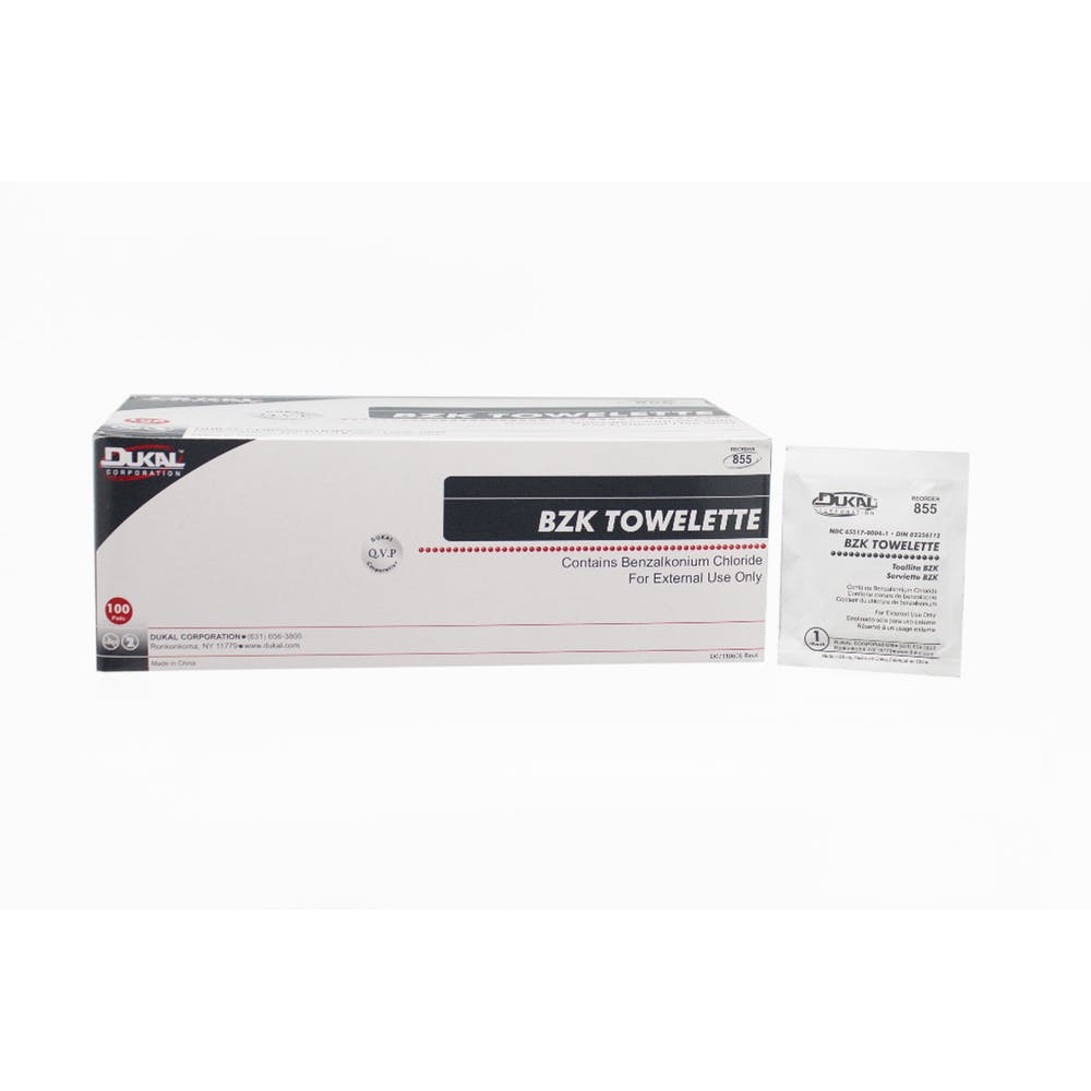 BZK Antiseptic Towelette 5" x 8" 3