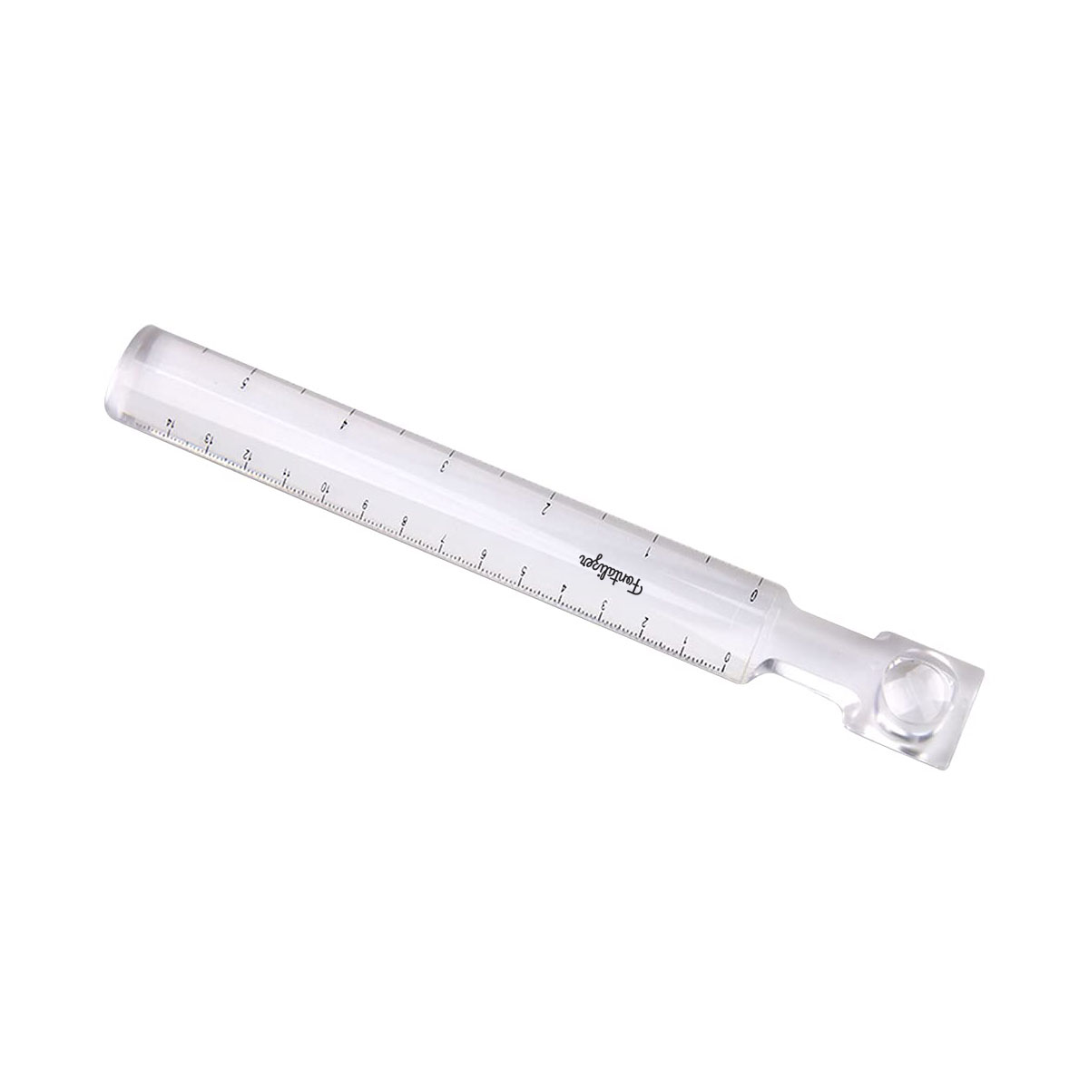 Acrylic Clear Ruler with Magnifier – 6" / 15cm Dual Measurement 11