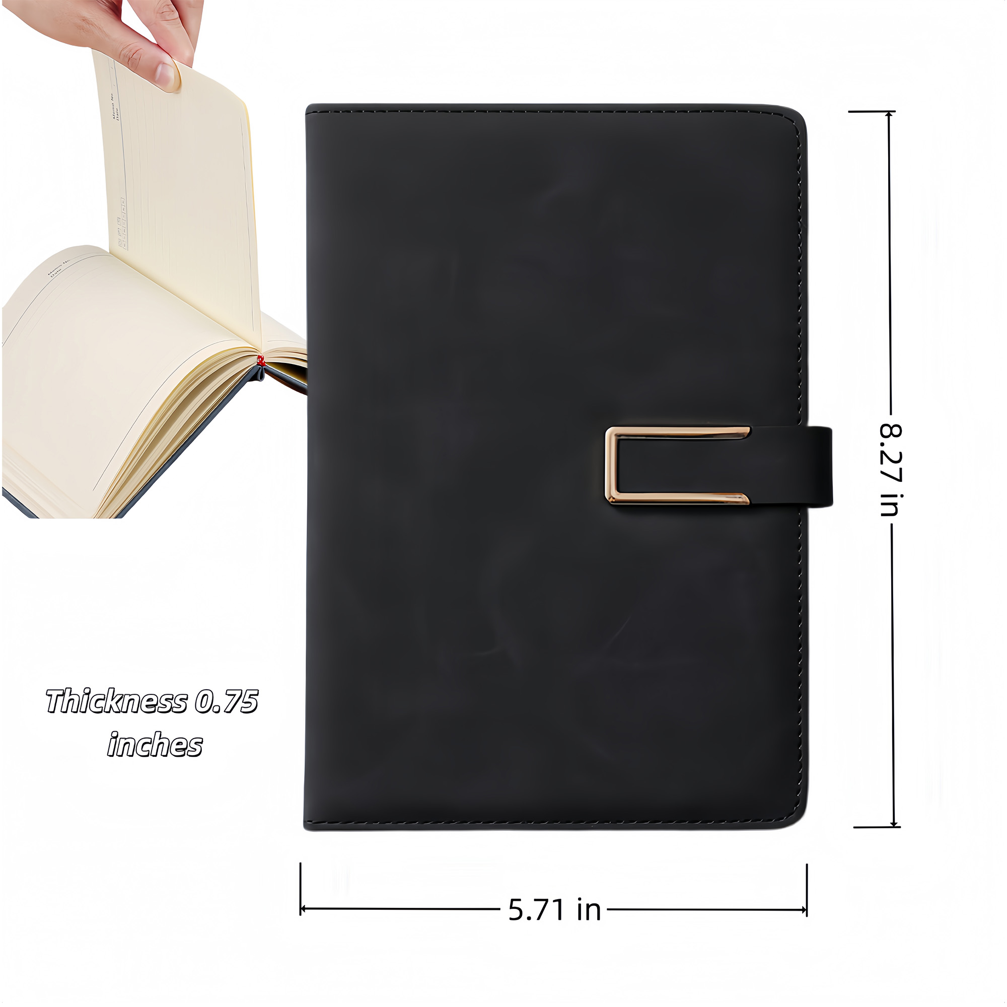 Soft Leather Magnetic Notebook 17