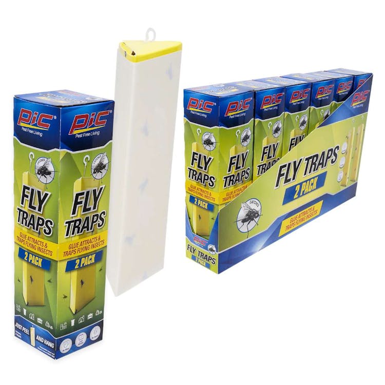 PIC Glue Hanging Fly Traps 2pk 3