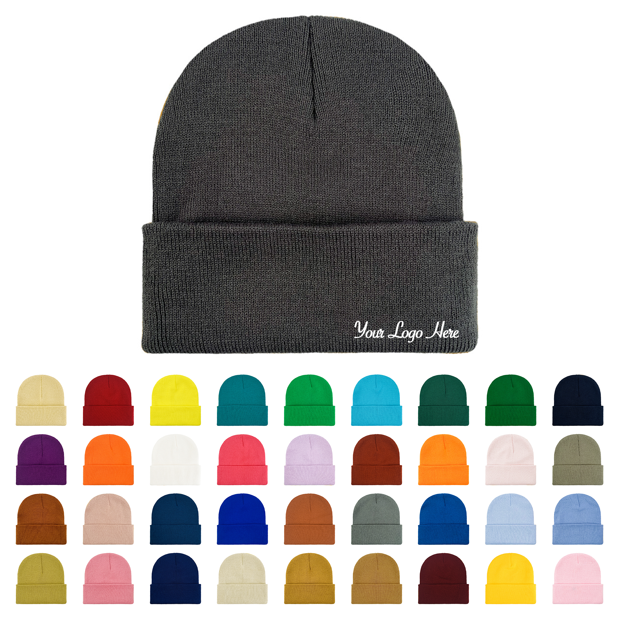 Winter Classic Cuffed Knit Beanie Hat 5