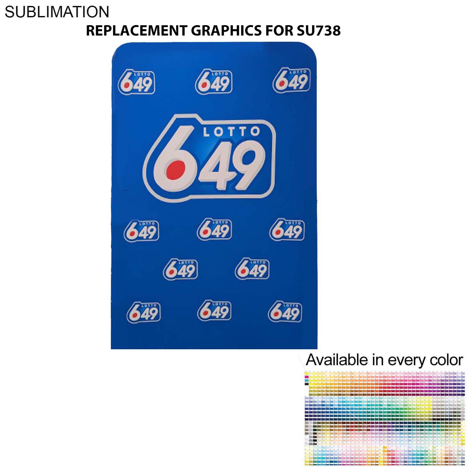 Replacement Graphics Double Sided 5'W x 90"H EuroFit Tension Fabric Slip on cover, NO SETUP 5