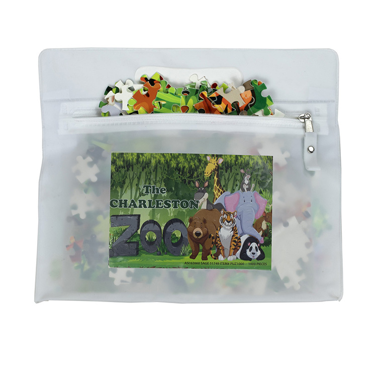 "QUINCY" 500 Piece Full Color Custom Jigsaw Puzzle In Deluxe Vinyl Storage Pack 15