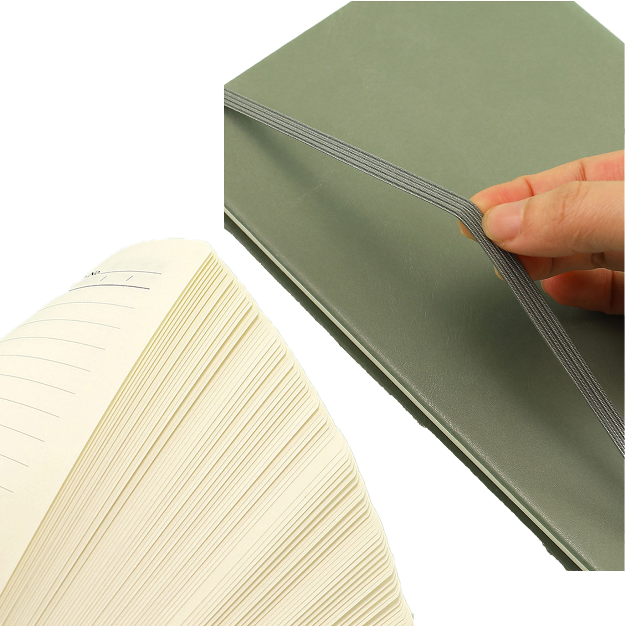 Banded Notebook With Custom Logo Space 7