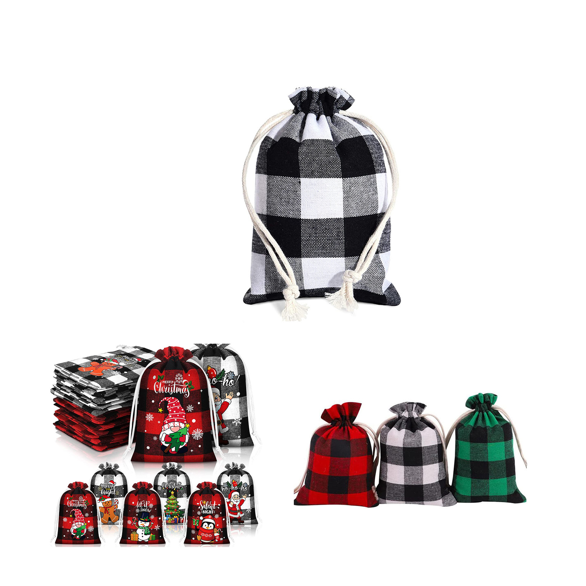 Christmas Drawstring Candy Bag
