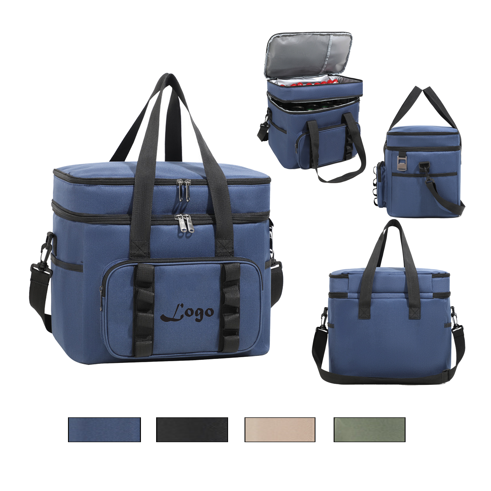 38 Cans Insulated Lunch Cooler Bag