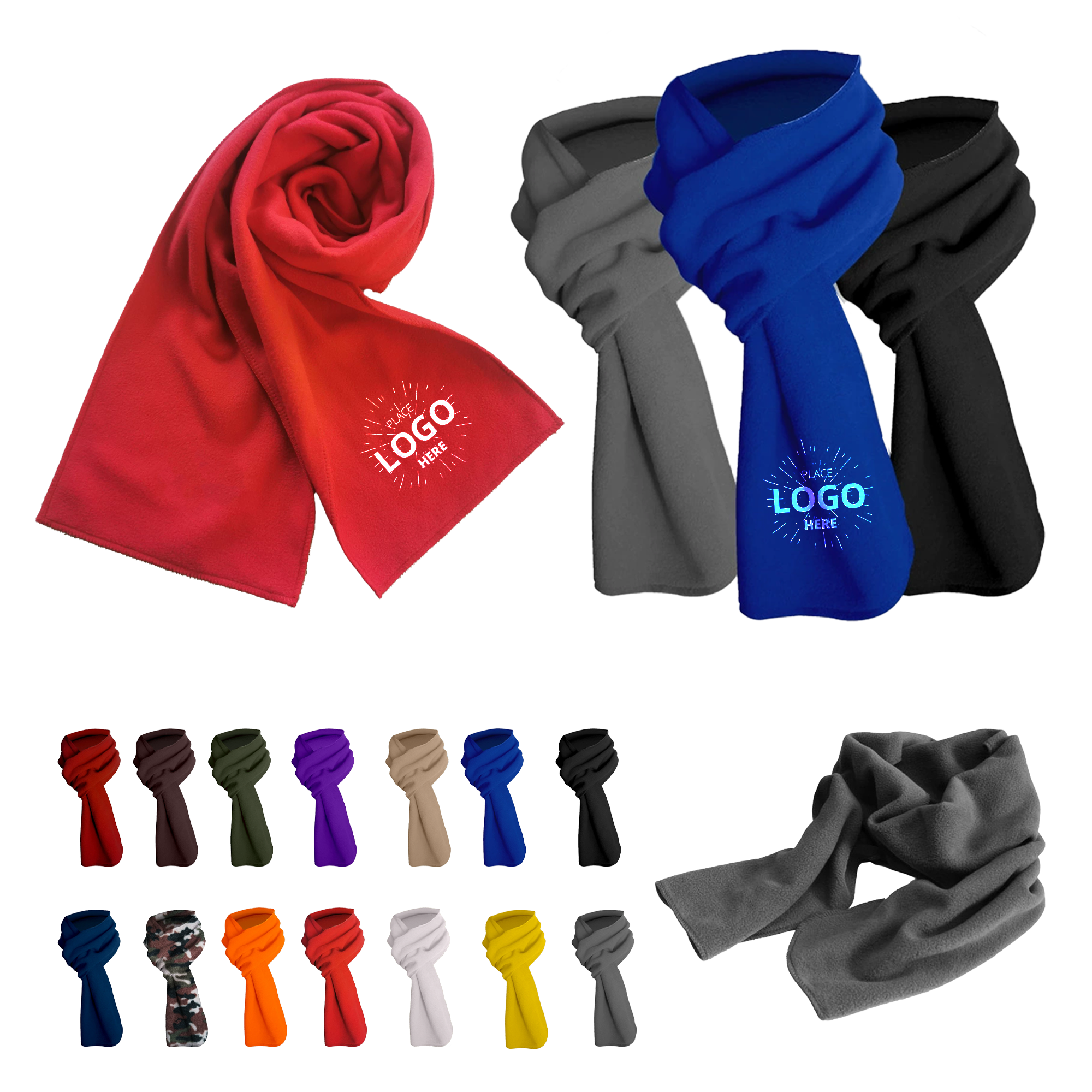 Outdoor Windproof Warm Fleece Scarf 3
