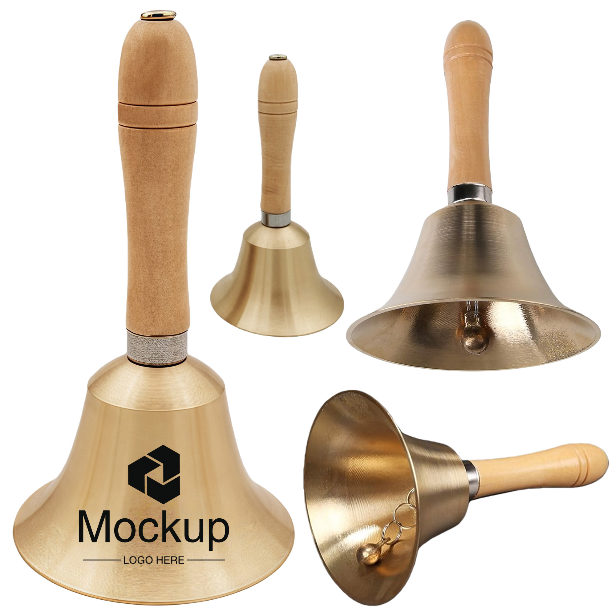 Dinner Service Hand Brass Call Bell 6