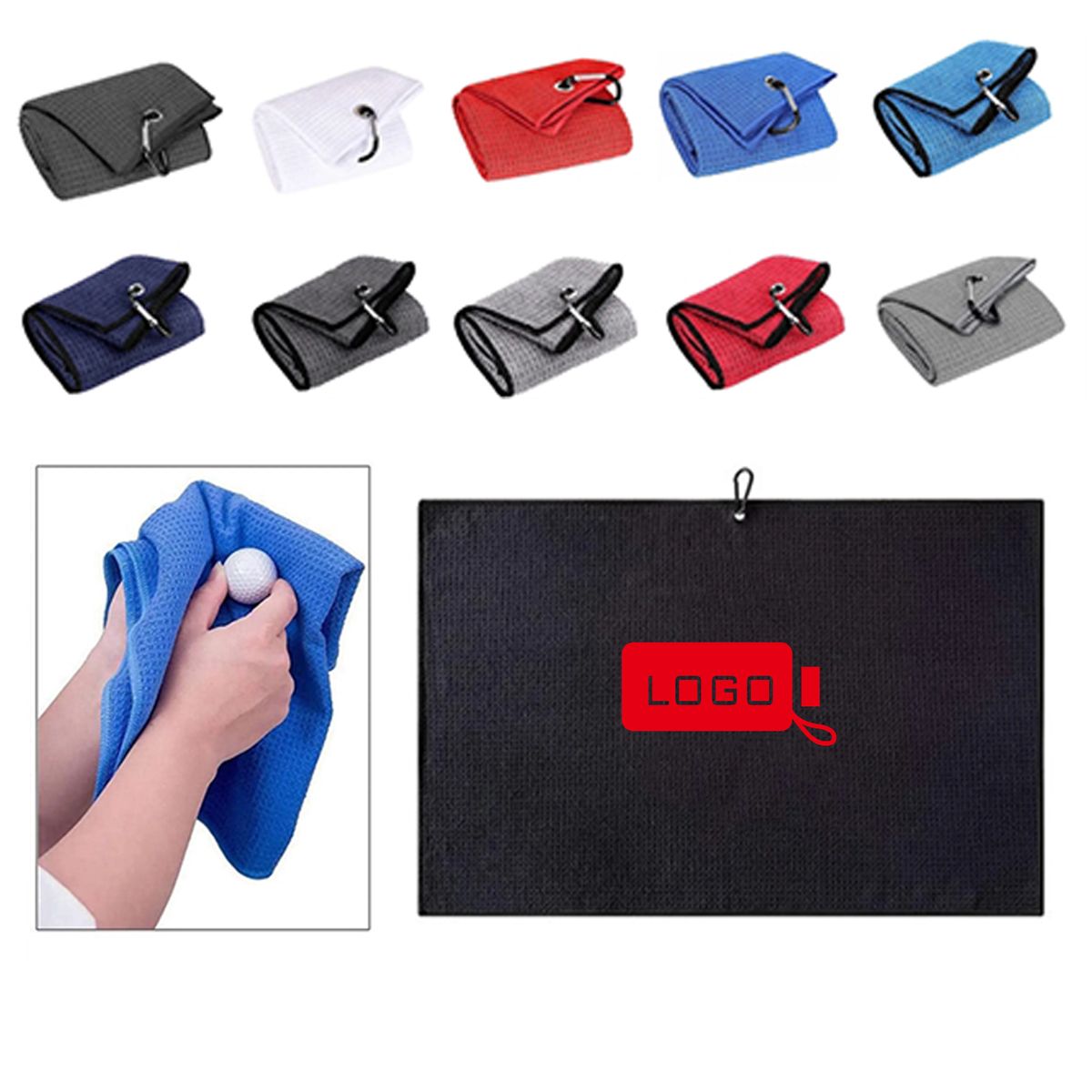 Highly Absorbent Golf Waffle Towel 2