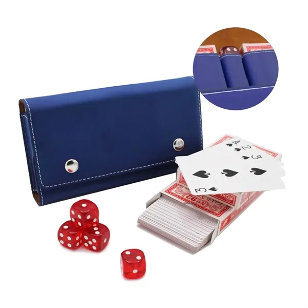 Custom Portable Game Pouch in PU Leather — Dice & Cards Organizer Promo 2