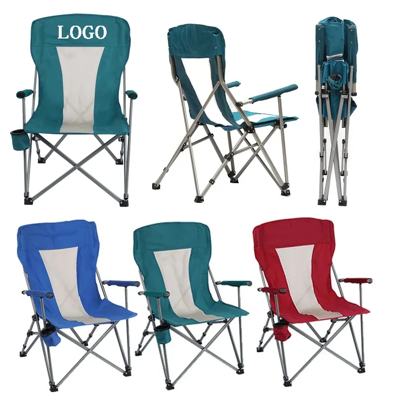 Folding Beach Camp Chair With Cup Holder