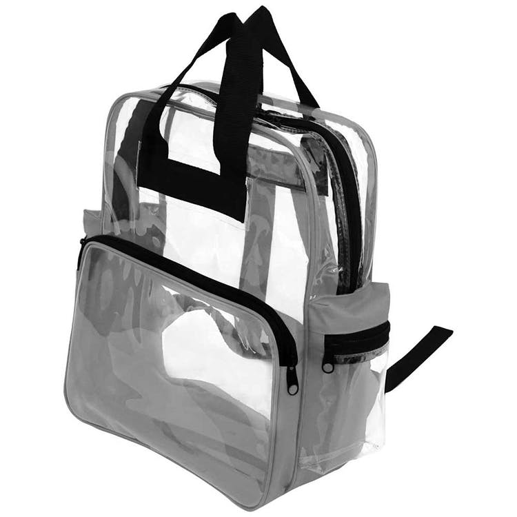 15" Clear Backpacks - Gray Trim 3