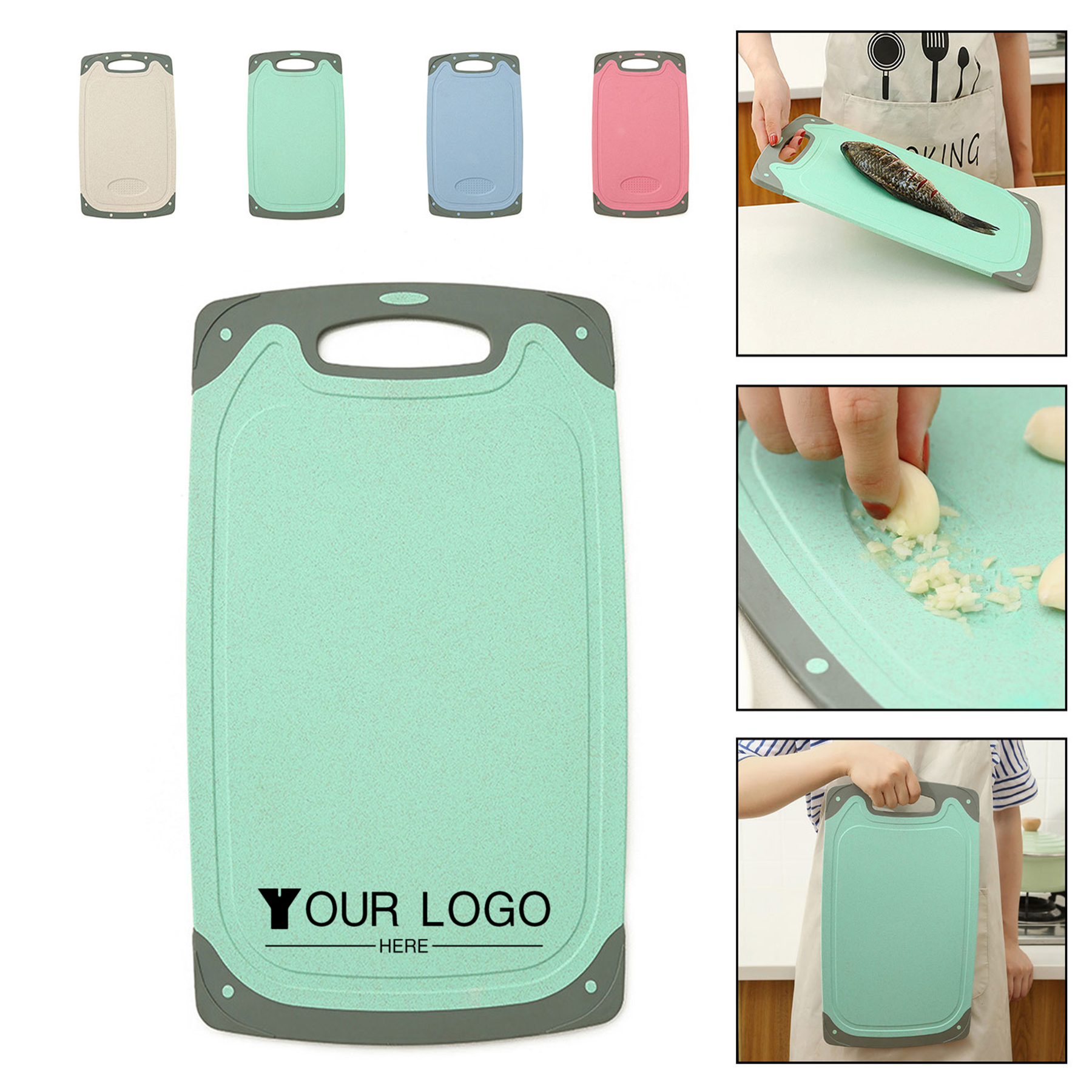 Double-sided Wheat Straw Cutting Board