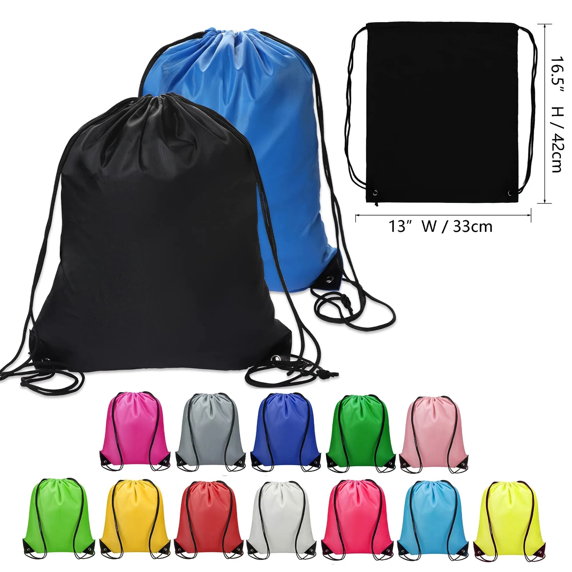 Polyester Drawstring Backpack With Custom Logo 4