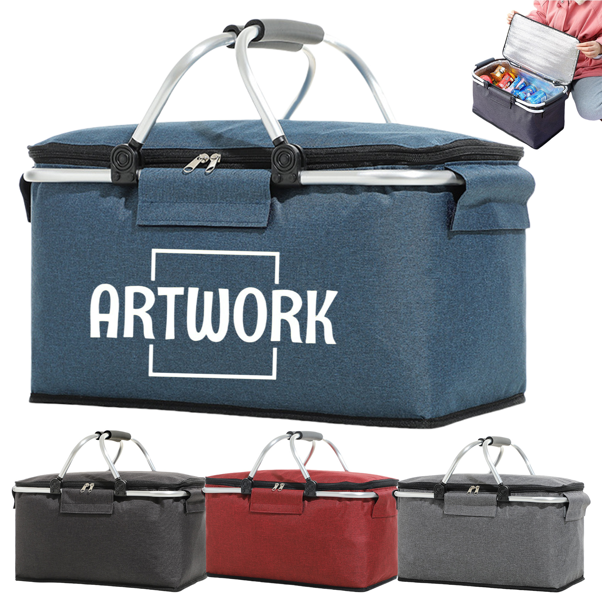 Portable Cooler Picnic Basket 7