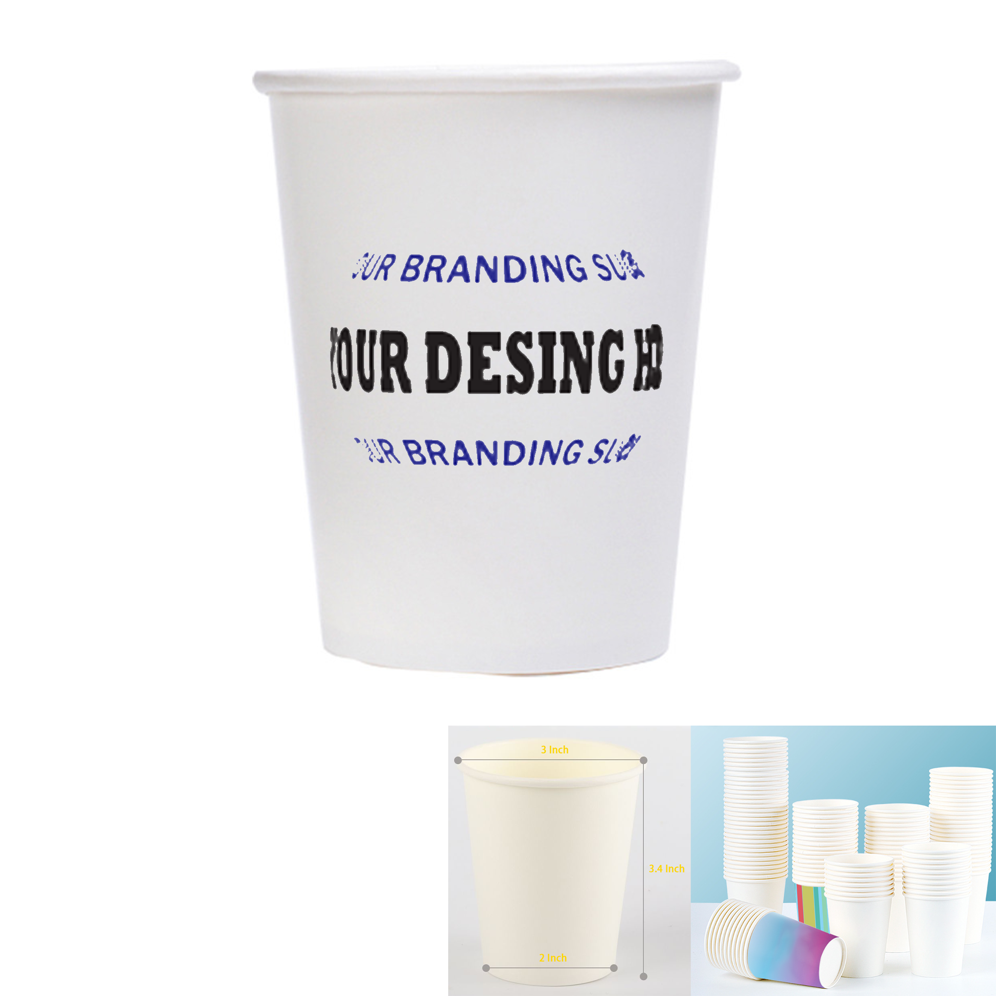 9 Oz Disposable Thickened Paper Drink Cup 4