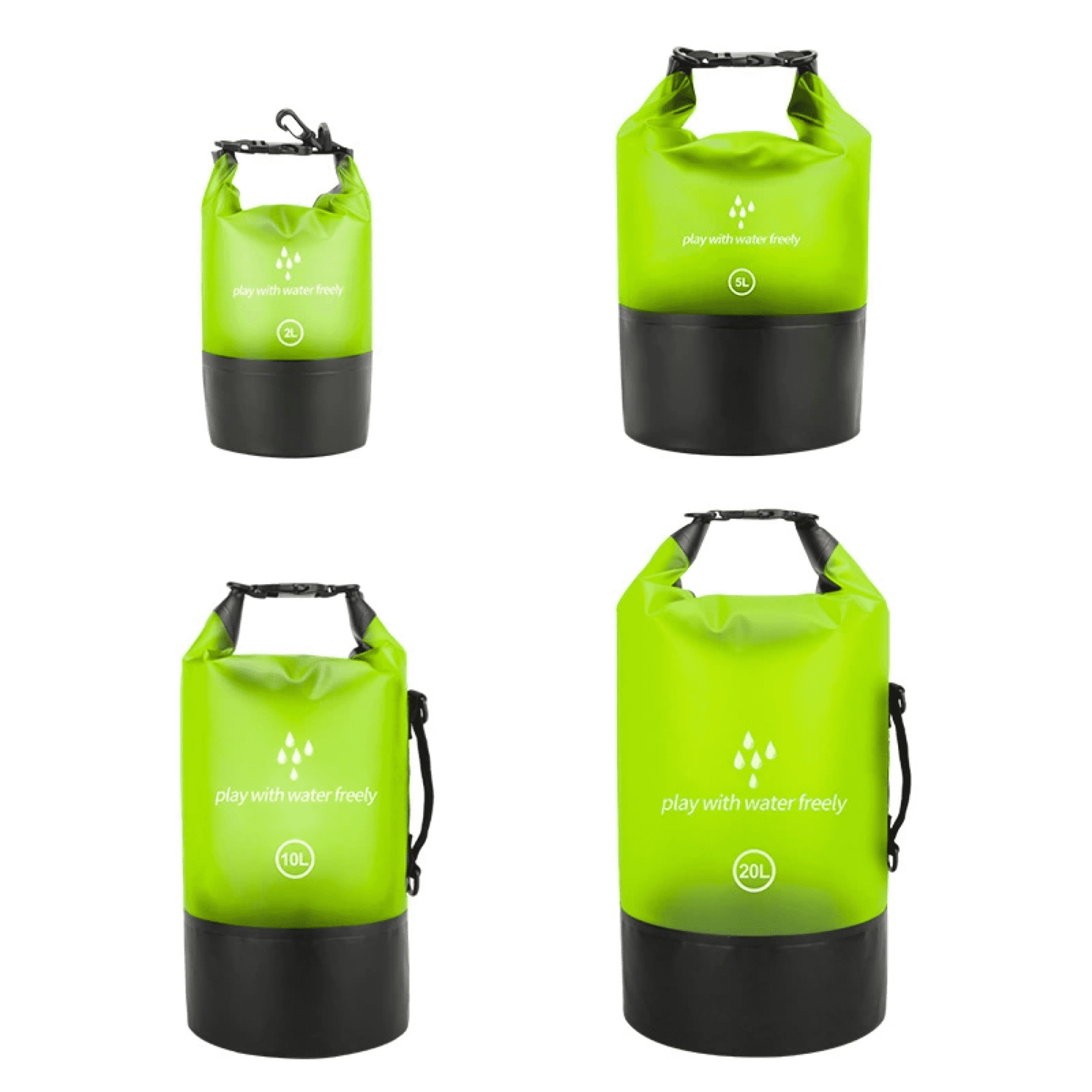 Colored Transparent Dry Bag 15