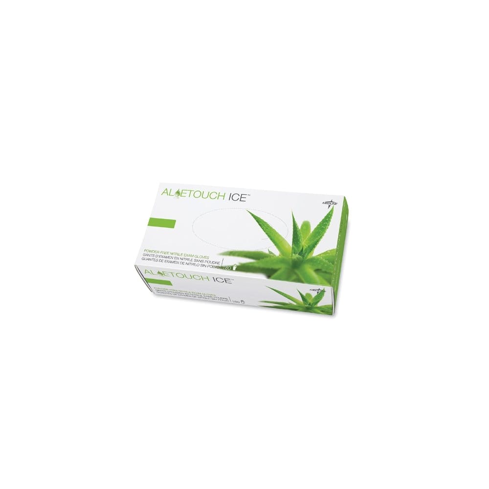 Nitrile Exam Gloves - Powder Free Large Aloe 2