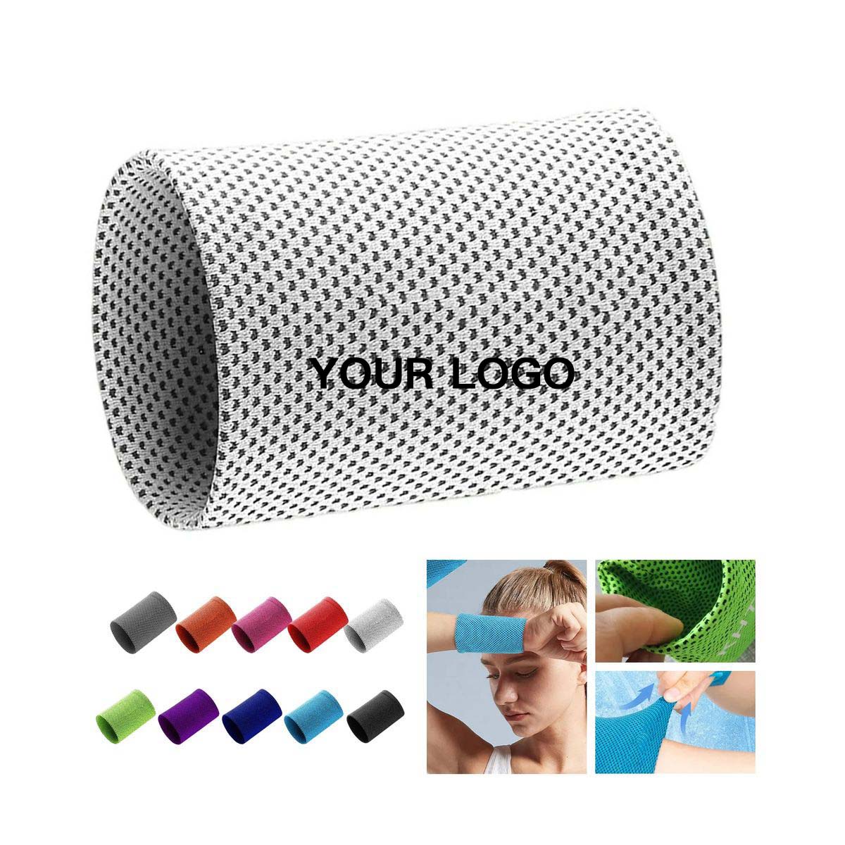 Breathable Sweat Absorbing Wristband for Athletes