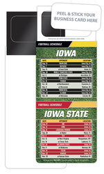 Pro Football Schedule Magnet - Peel and Stick Business Card (3.5x9)