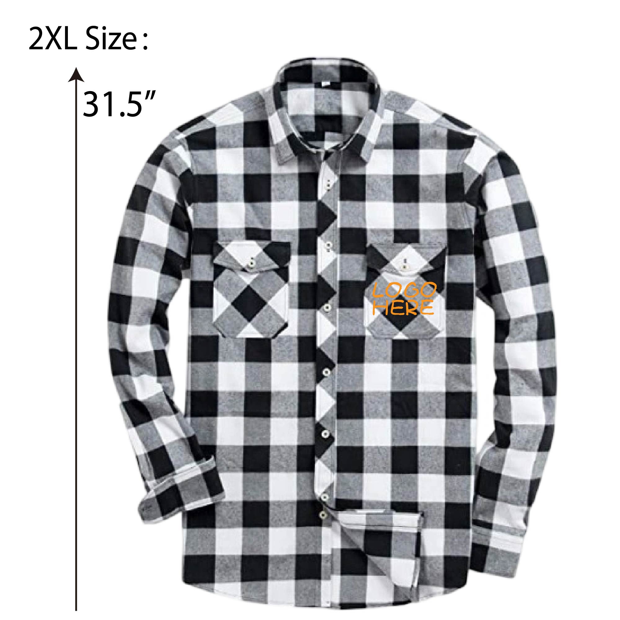 Long Sleeve Plaid Flannel Casual Shirts 7