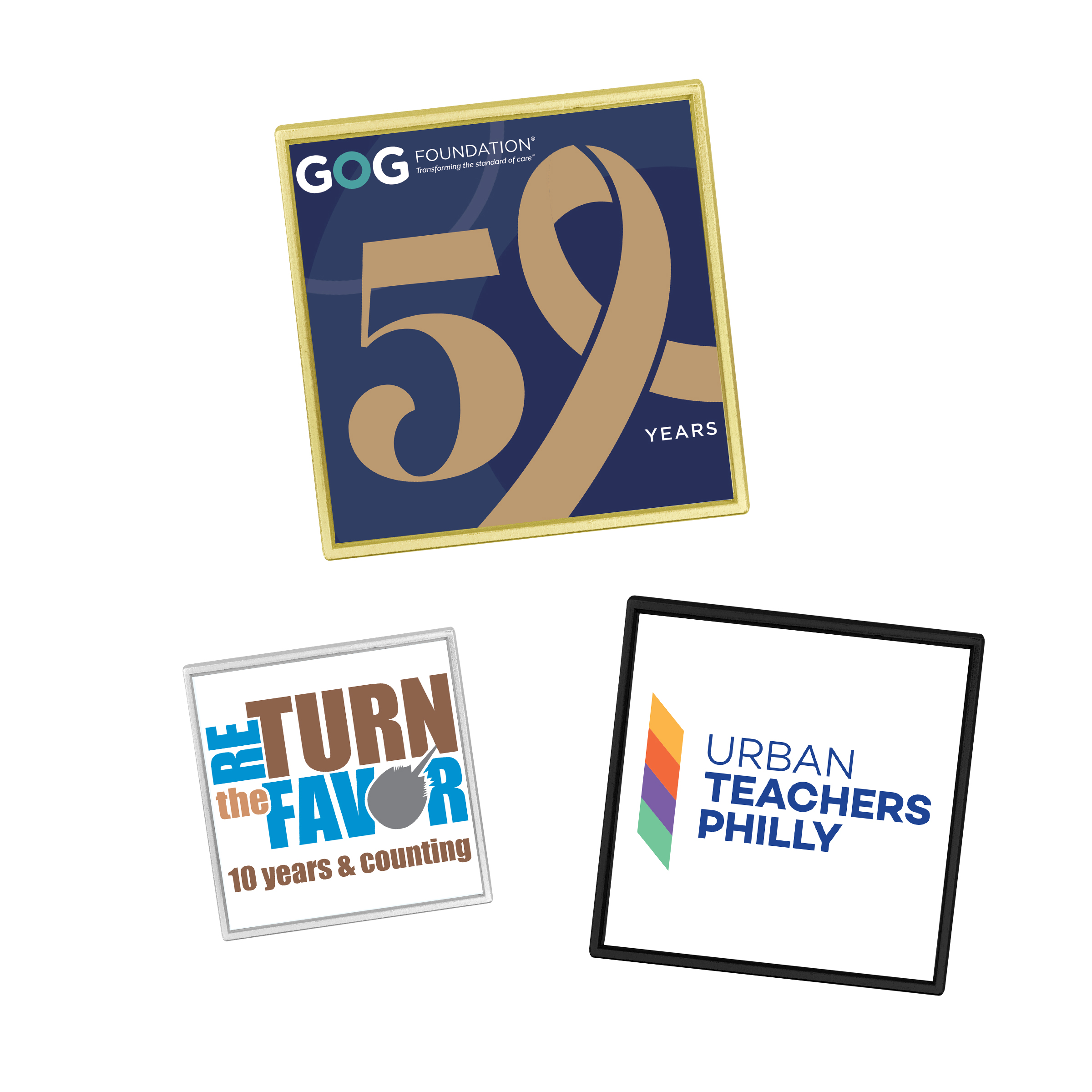 Speed Print Lapel Pins - 4 Day Production