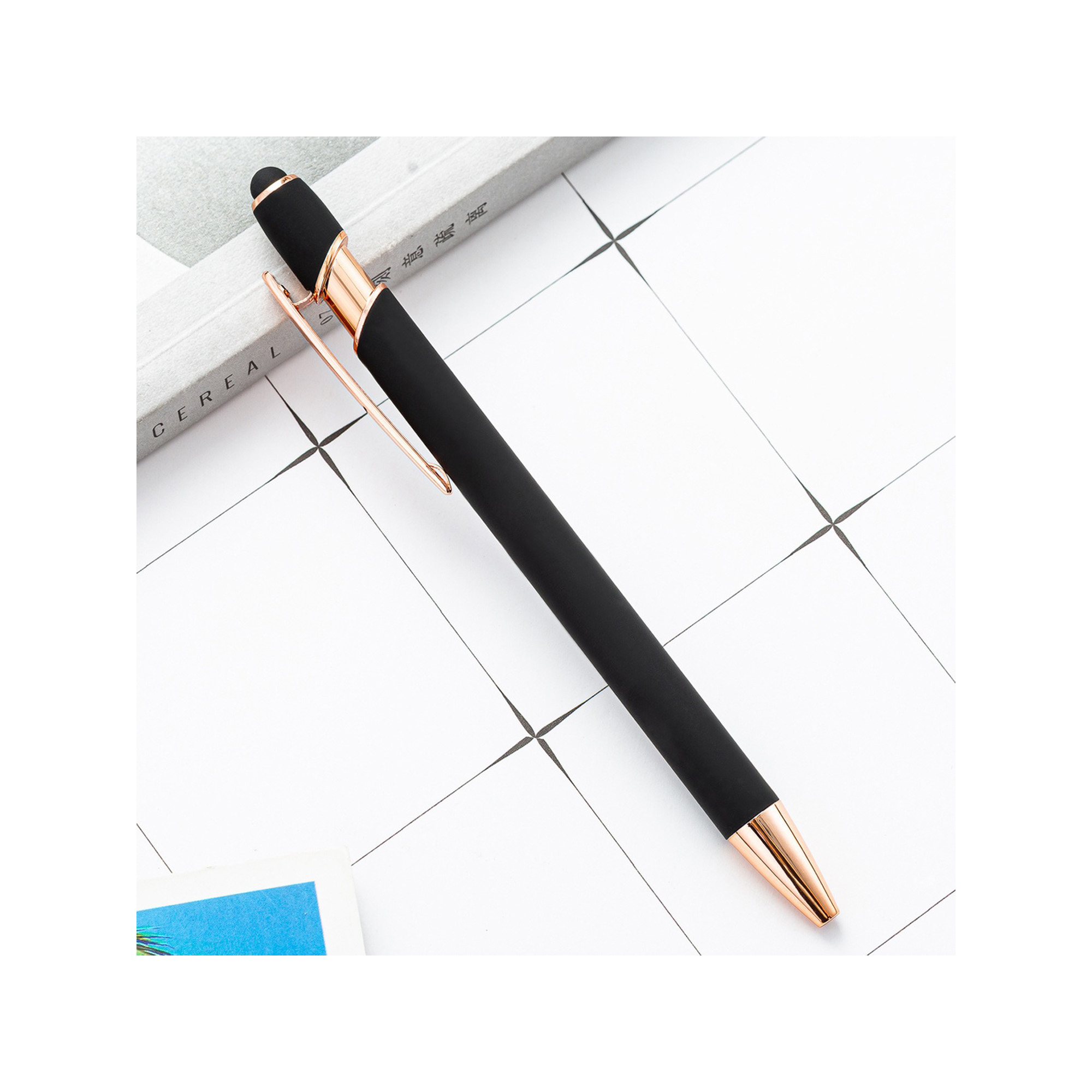 Metal Barrel Push-Button Ballpoint Pen 17