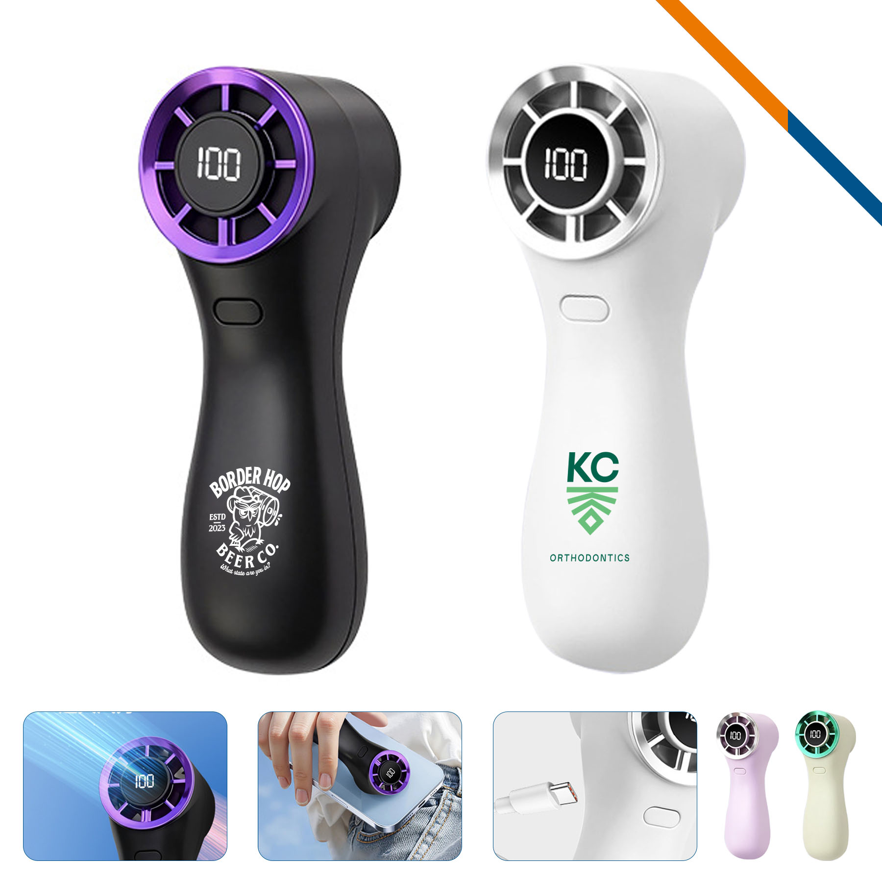 AirNimble Portable 100 Speeds Handheld Fan
