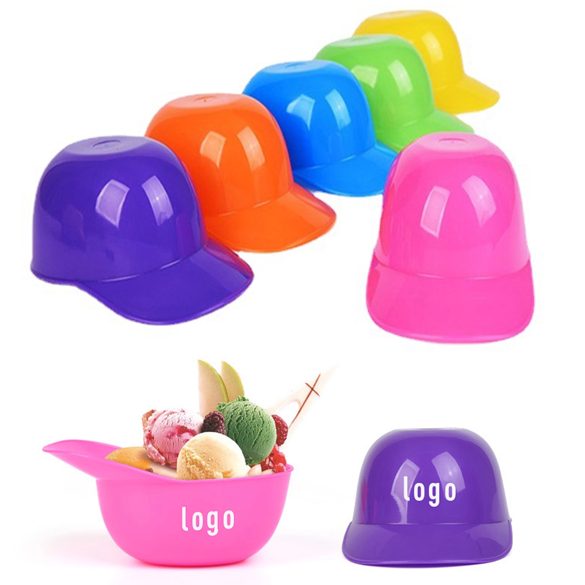 8oz Baseball Hat Ice Cream Dessert  Bowls 8