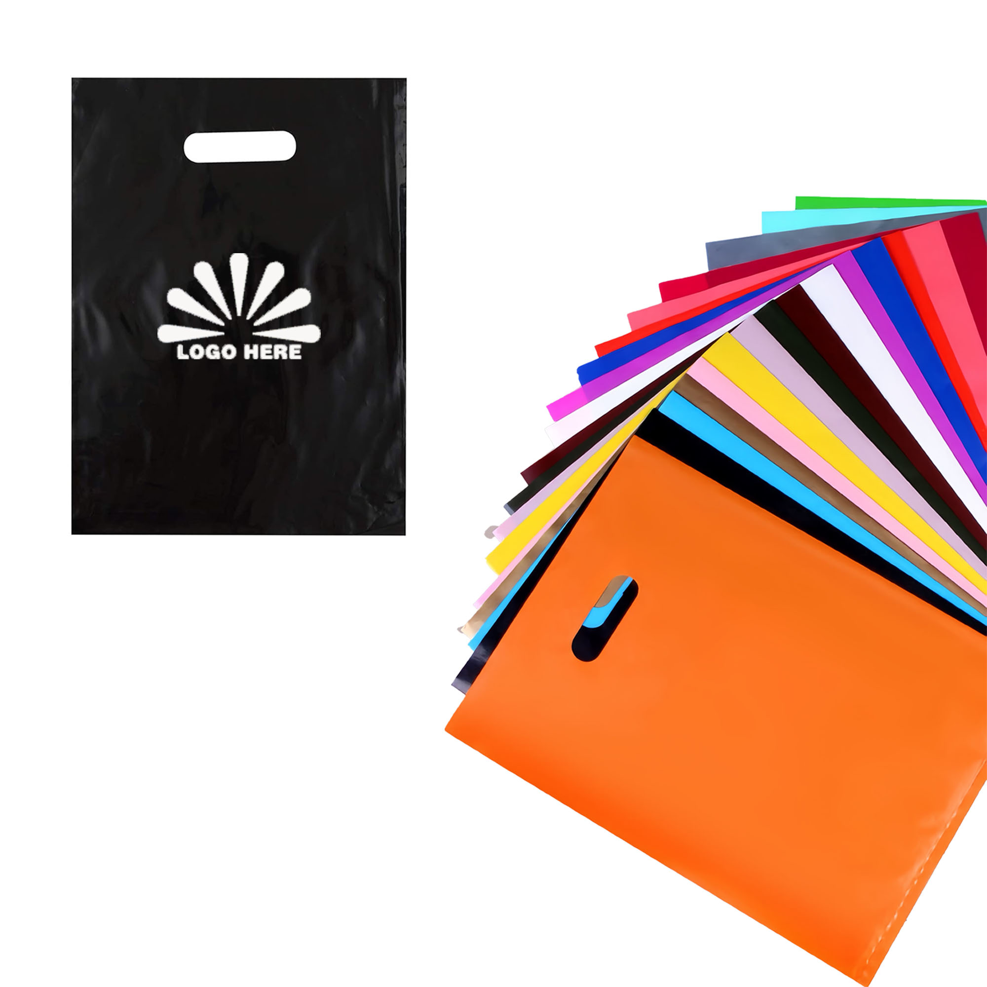 Durable Colorful PE Plastic Gift Bags