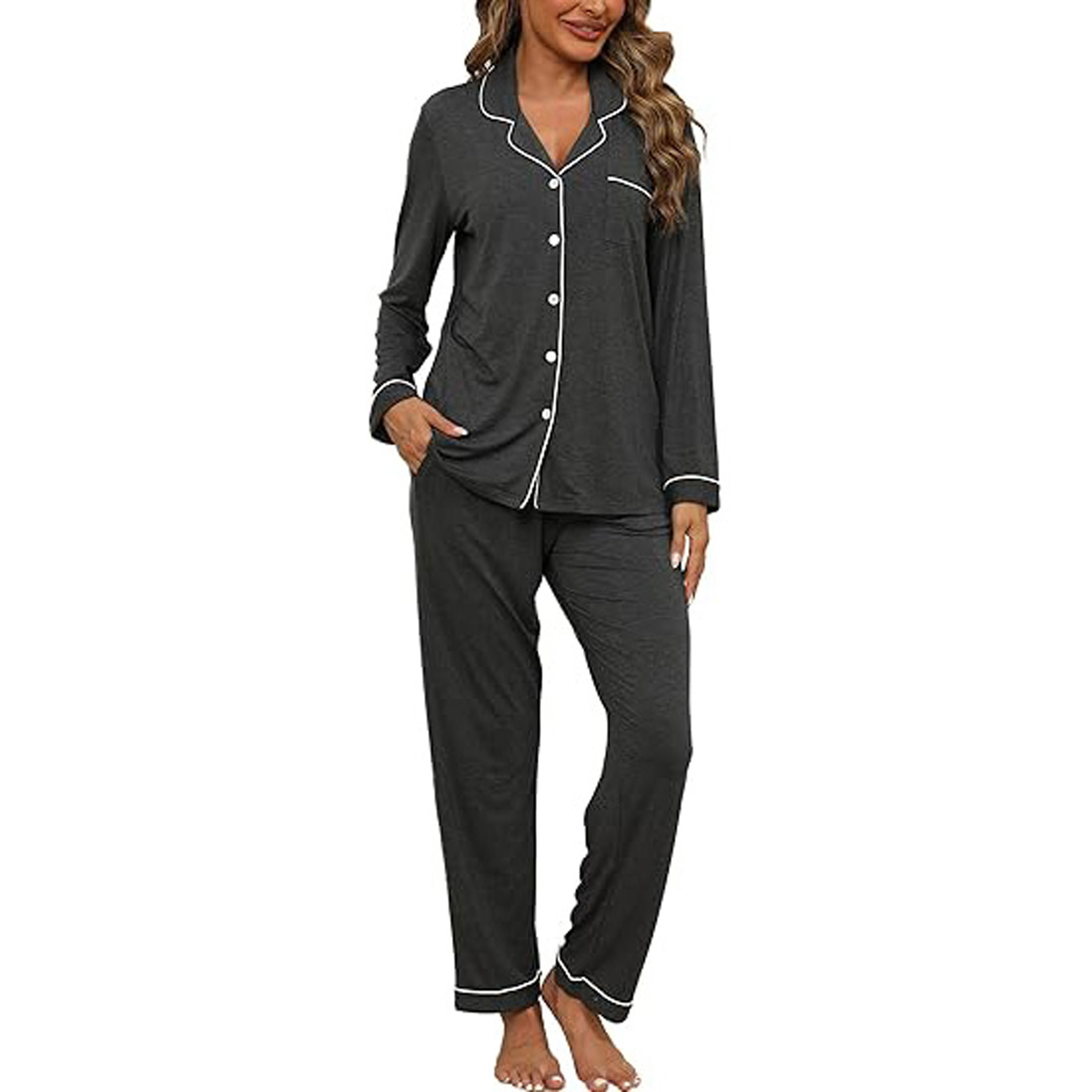 Women's Long Sleeve Pajama Set 29