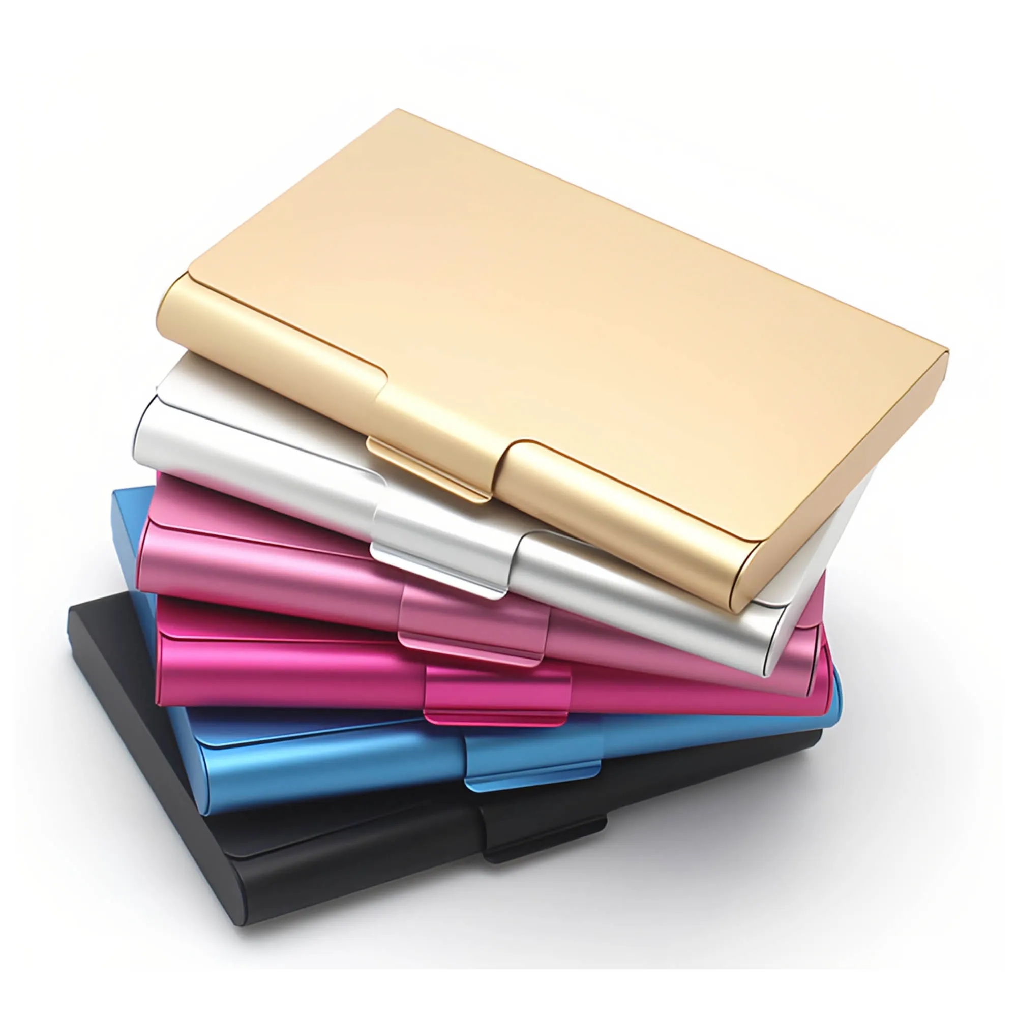 Aluminum Business Card Holder With Large Capacity 18