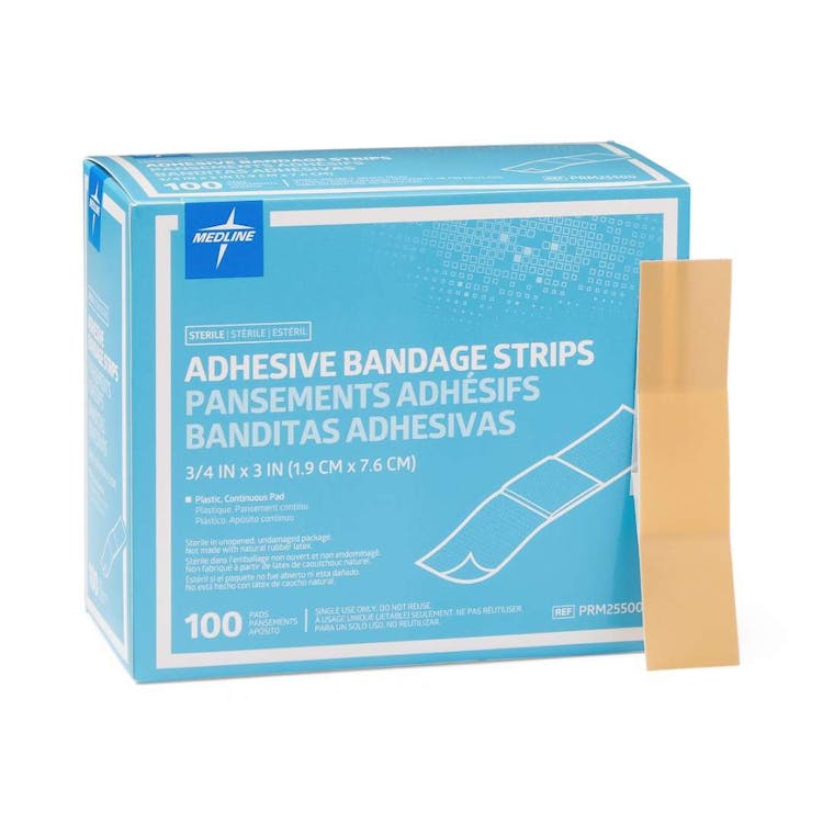Plastic Adhesive Bandages -  0.75" x 3" 3