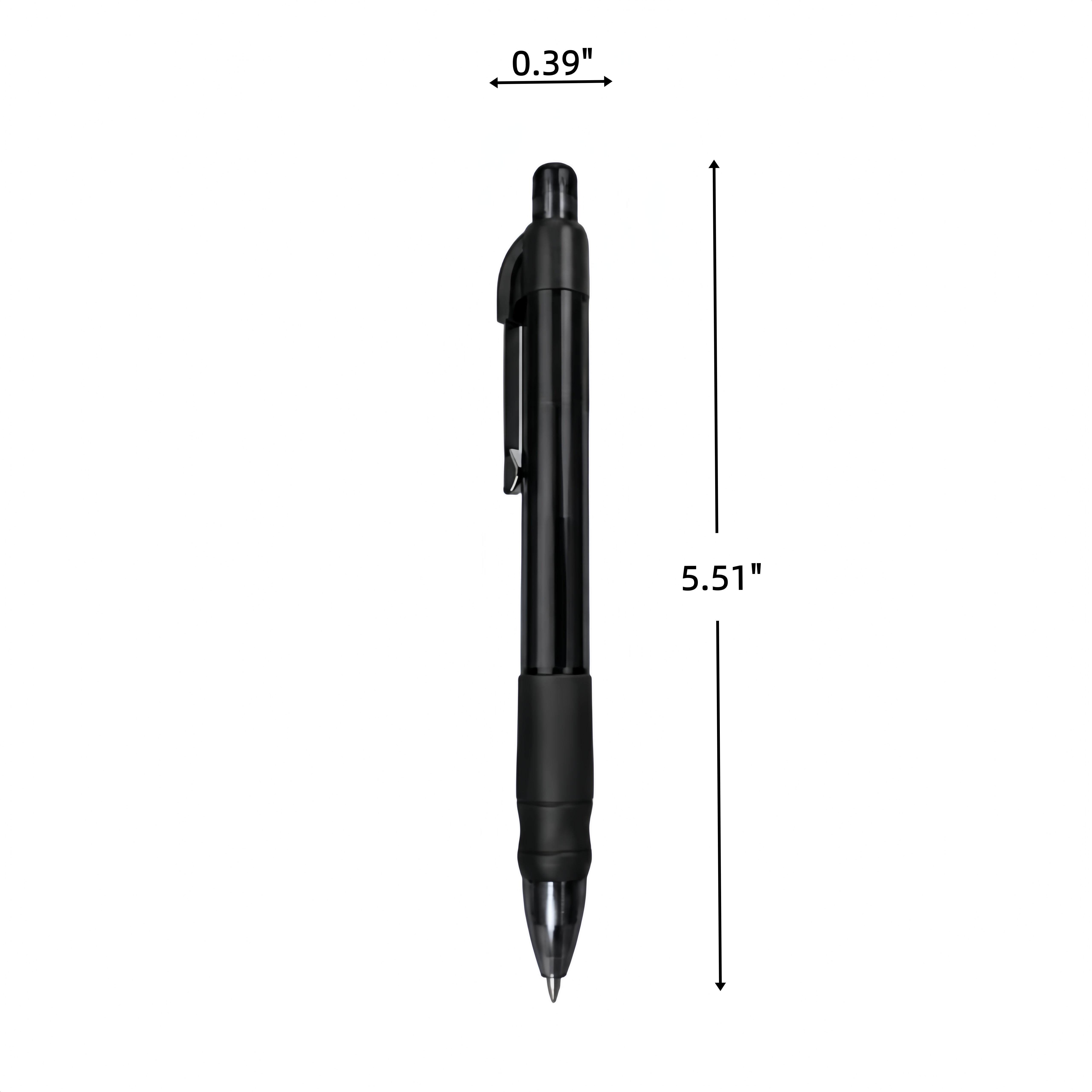 Retractable Rubber Grip Pen 3