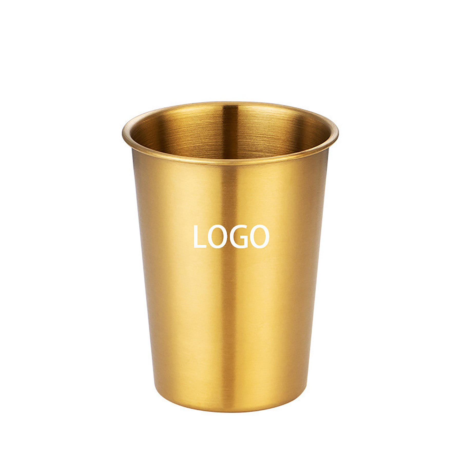 Stainless Steel Pint Cups Unbreakable Stackable Metal Drinking Glasses