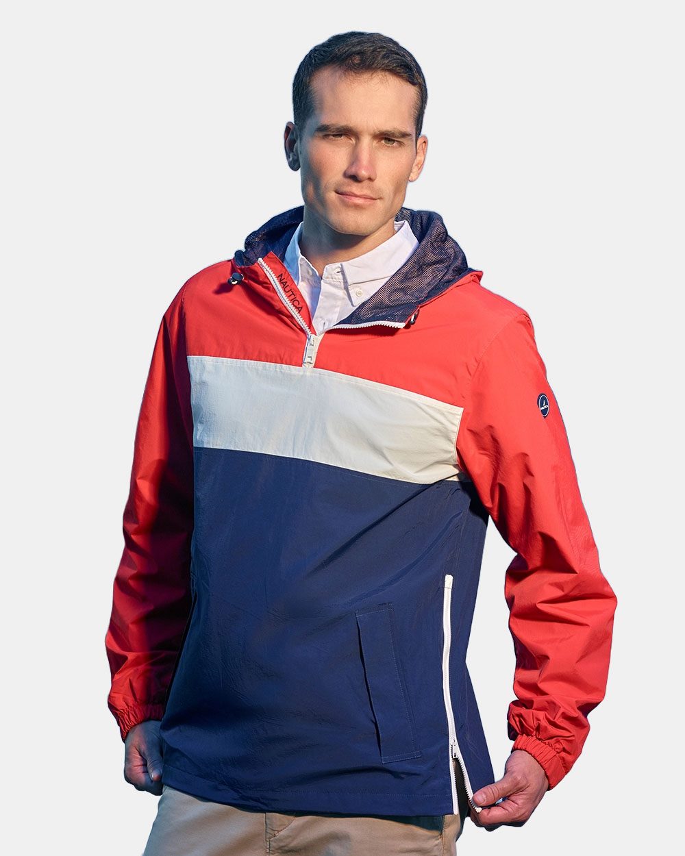 Unisex Windward Anorak Hooded Quarter-Zip Jacket - N17174