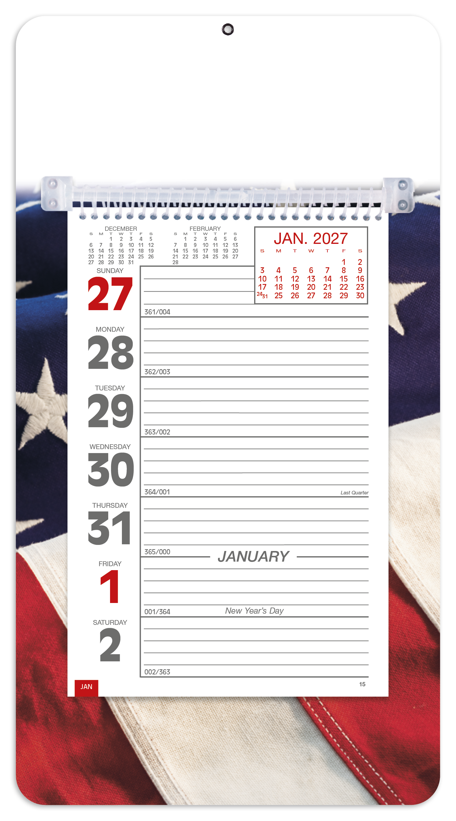 Triumph Calendars Full-Color Weekly Memo Calendar