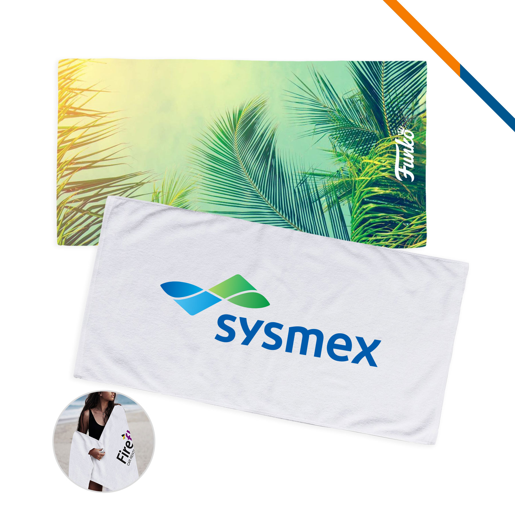 Grexe Sublimated Beach Towel - 60" x 30"