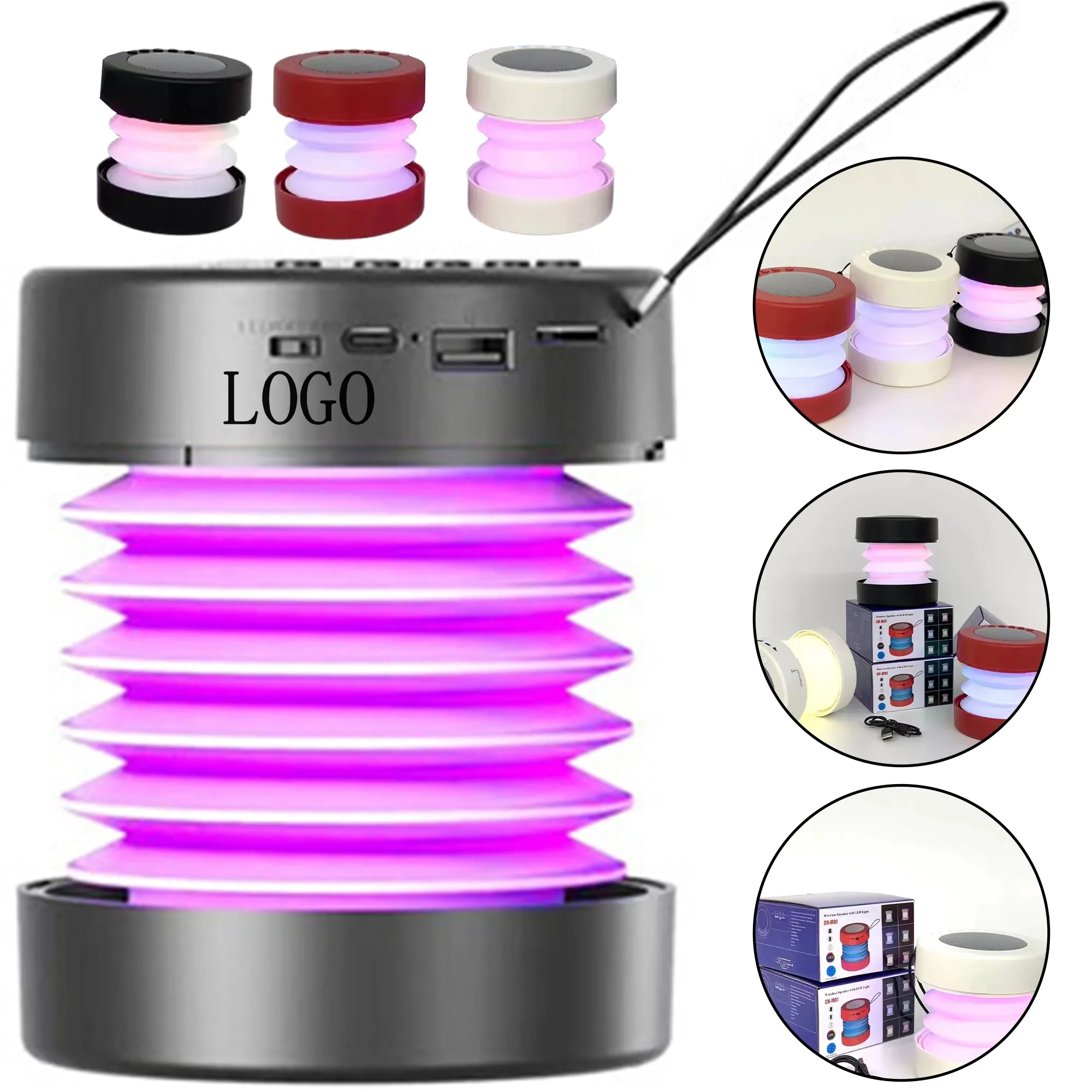 Retractable Portable Mini Bluetooth Speaker