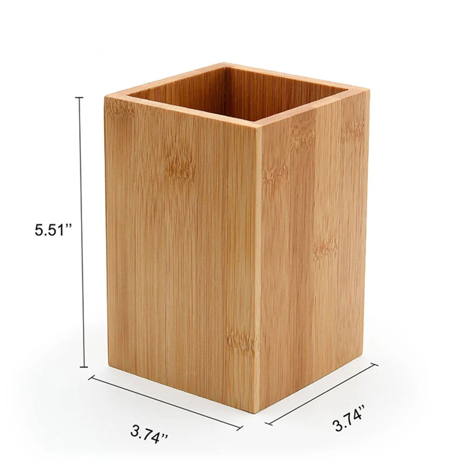 Bamboo Wood Desk Pen Pencil Holder 9
