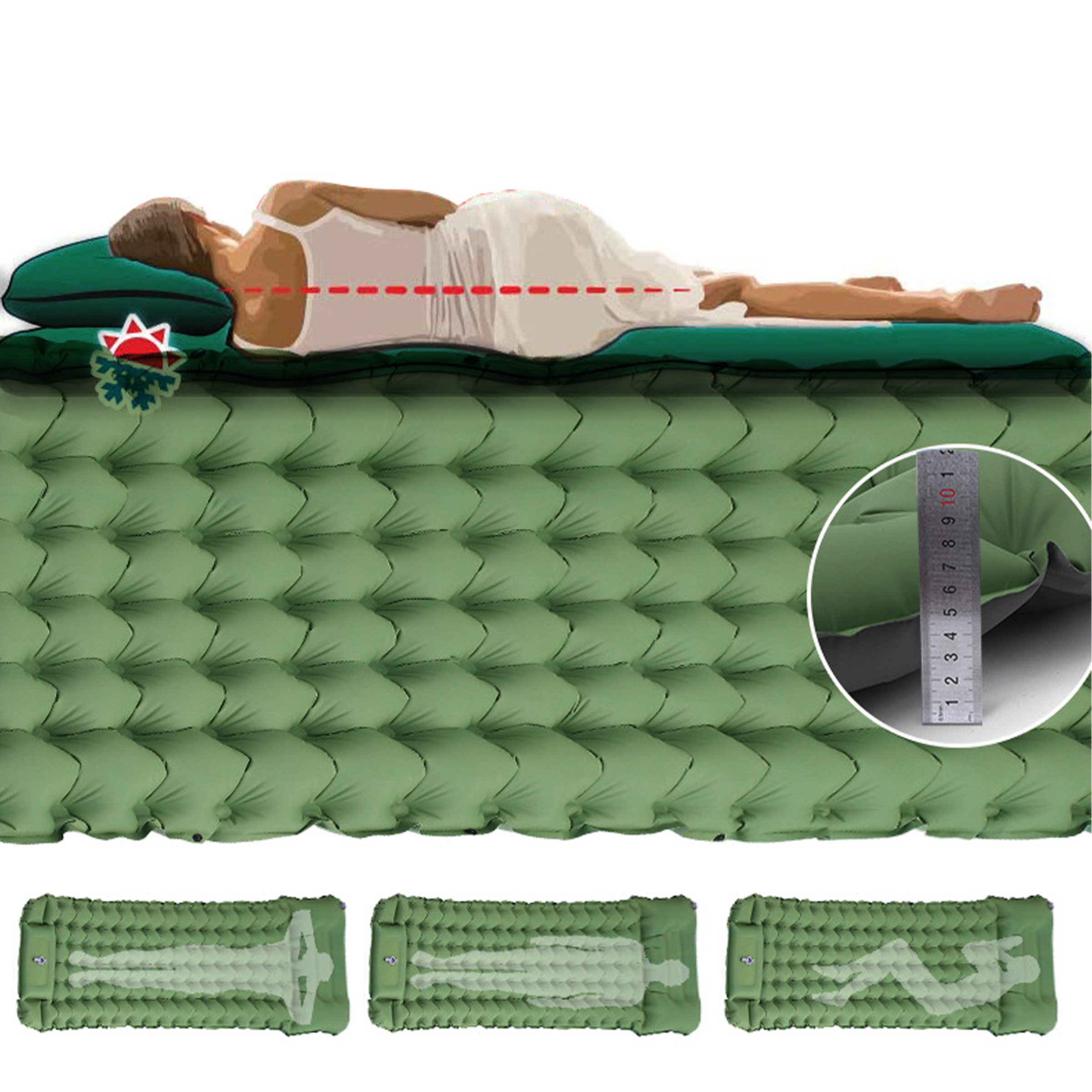 Tpu Lightweight Inflatable Camping Sleeping Mat 13