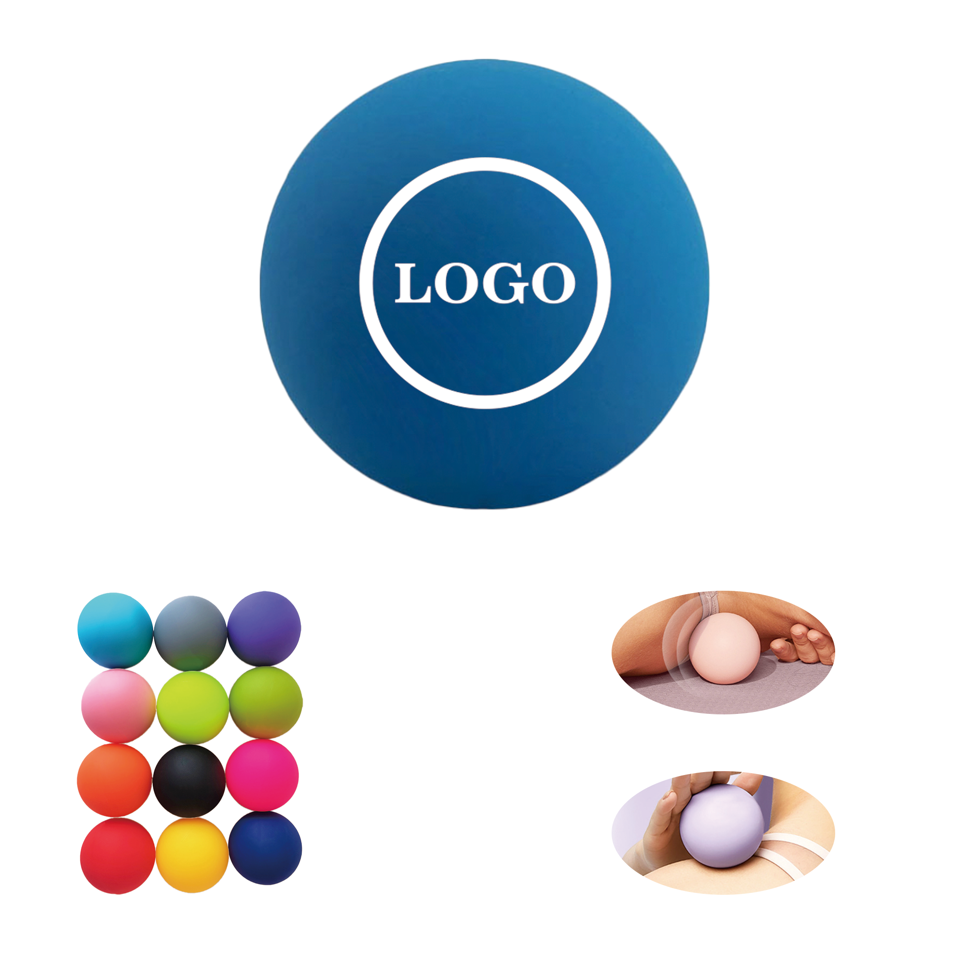 Silicone Solid Yoga Massage Fascia Ball 4
