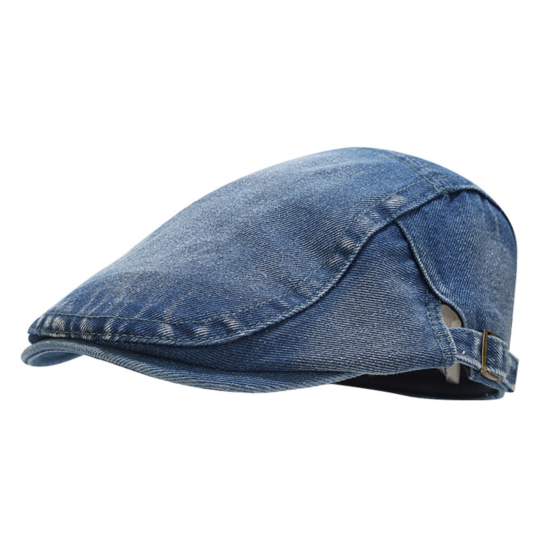 Cotton Simple Denim Duck Tongue Bud Hat 11