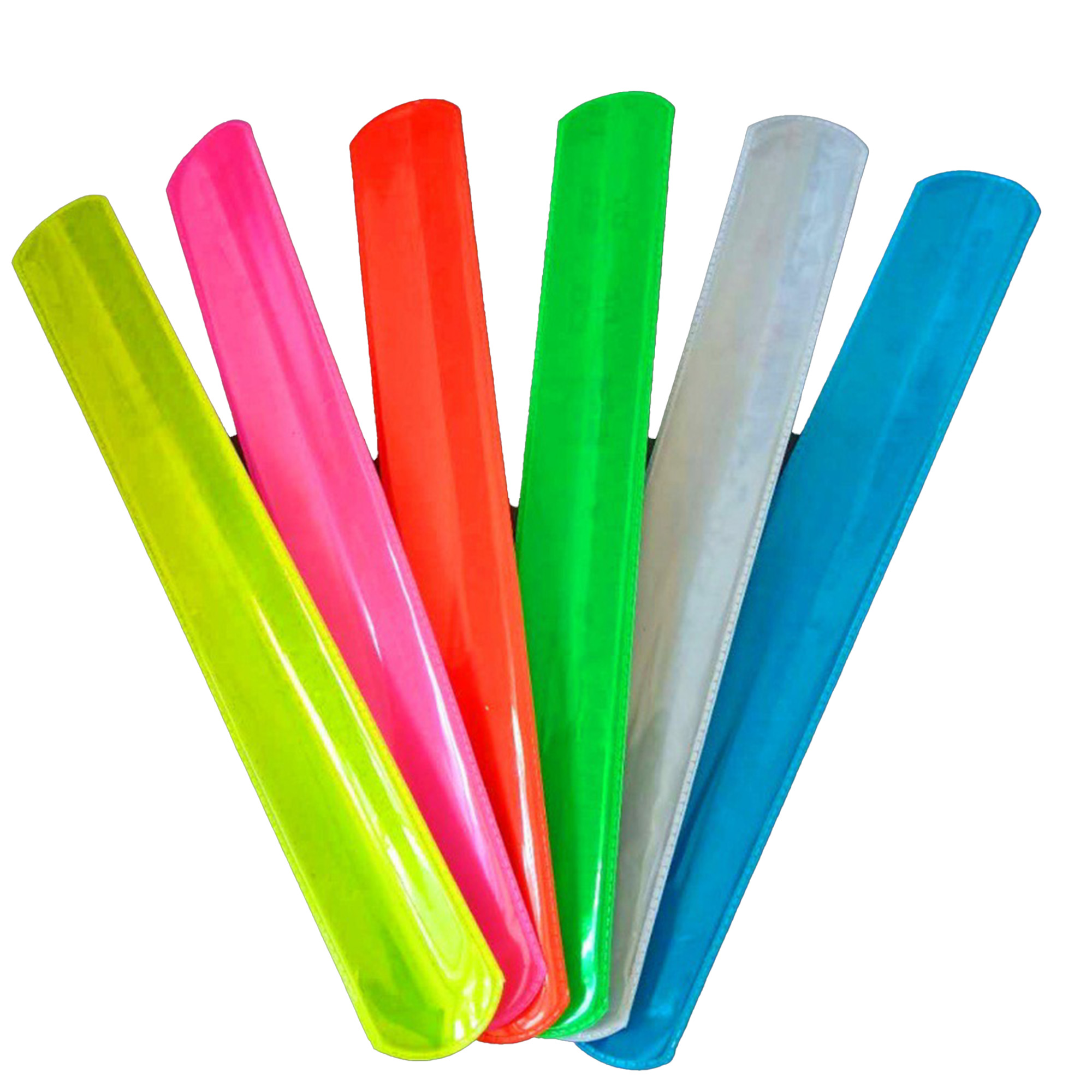 Custom PVC Reflective Slap Bracelet ArmBands 5