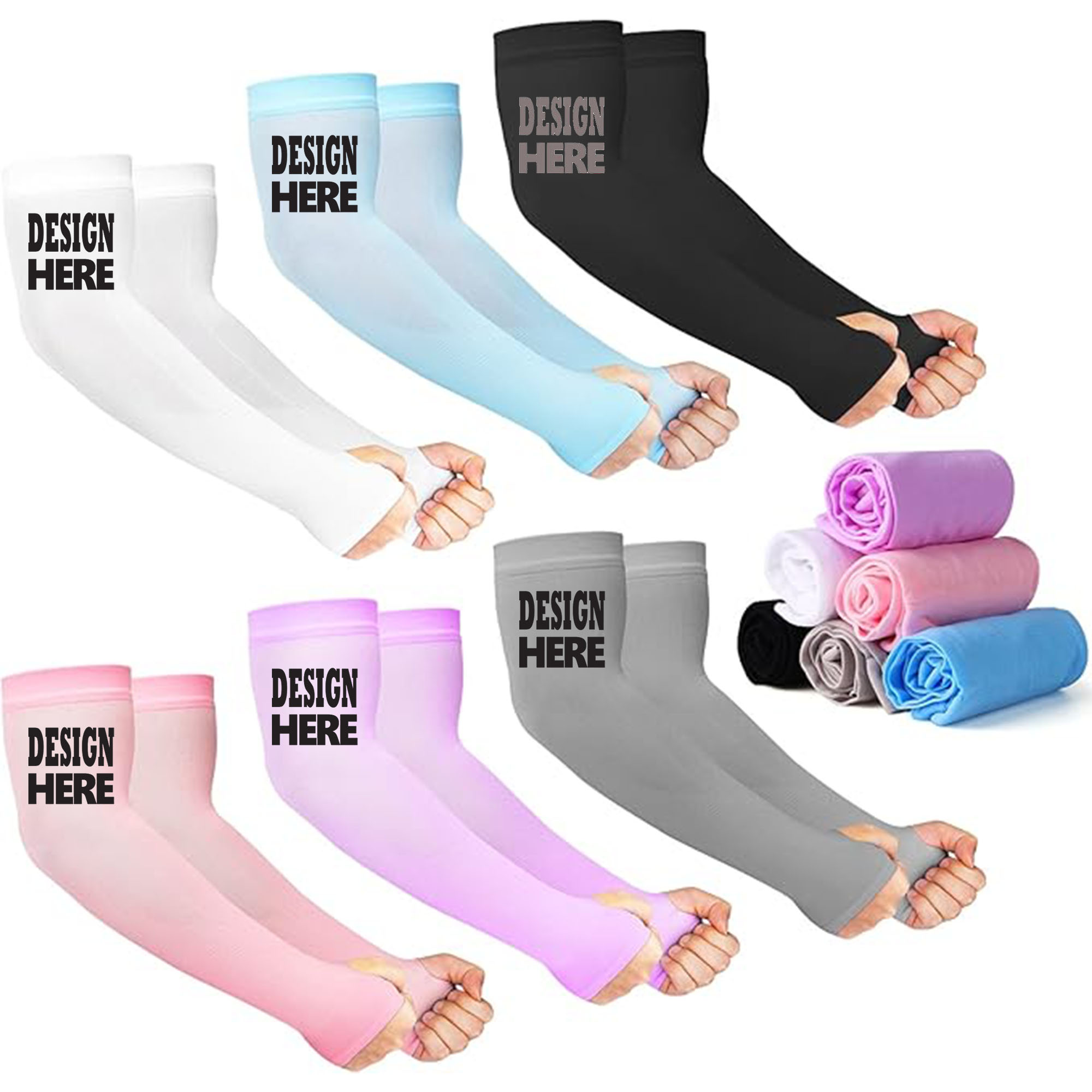 Summer Outdoor Sunscreen Thumbhole Ice Sleeve