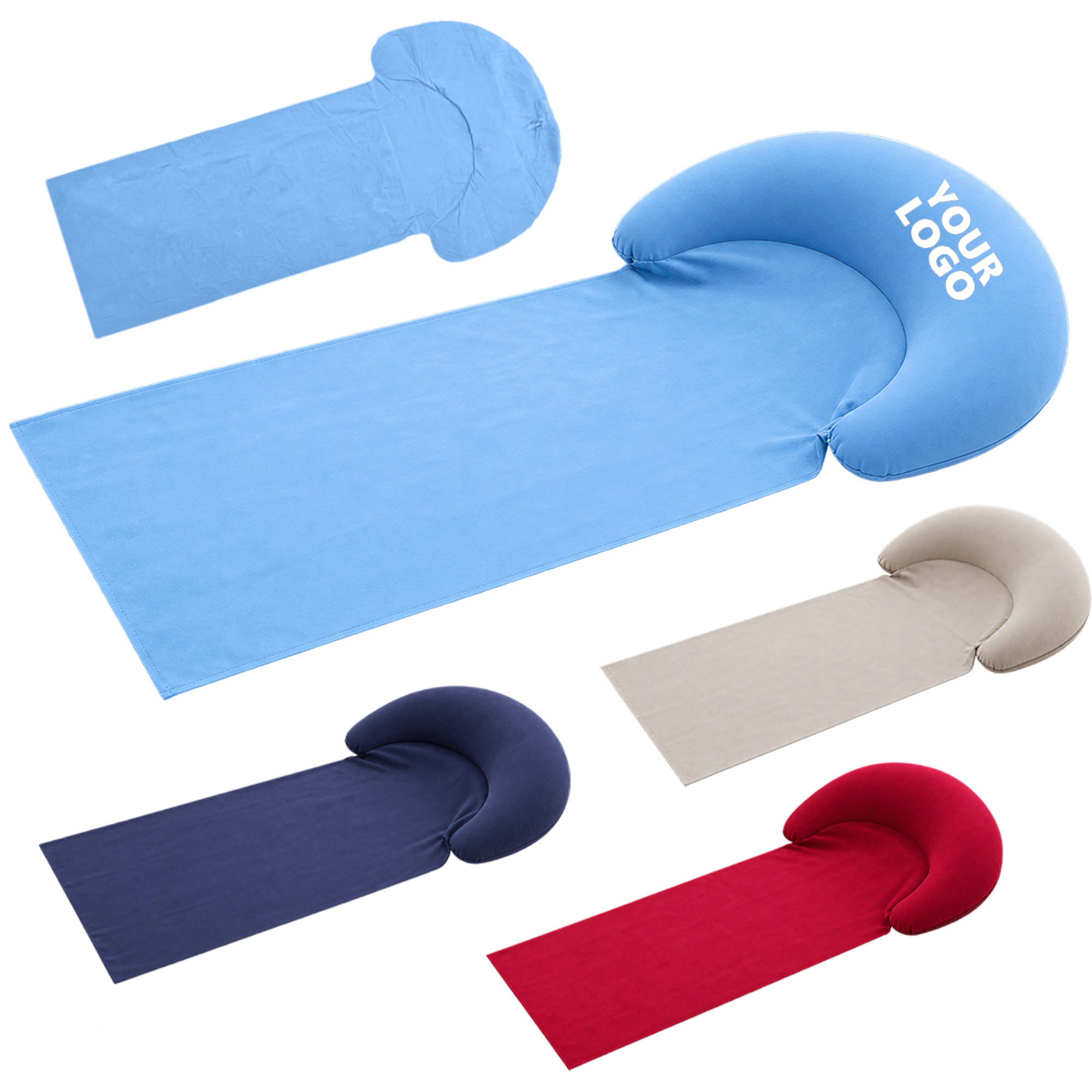 Inflatable Beach Lounger With Built-In Pillow 2