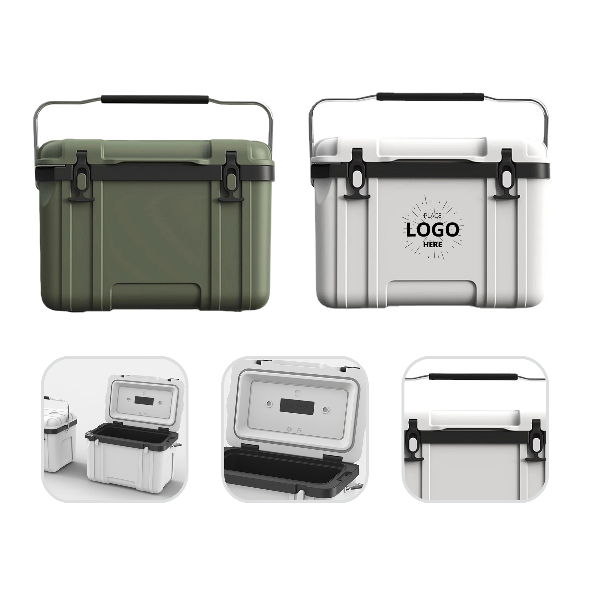Insulated Cooler Box For Food Storage With Handle